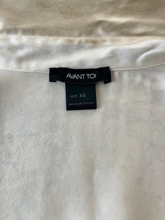AVANT TOI Marmo Effect Silk Shirt