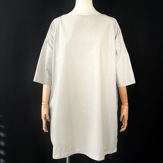 ALBUM DI FAMIGLIA Gray Cotton Dress