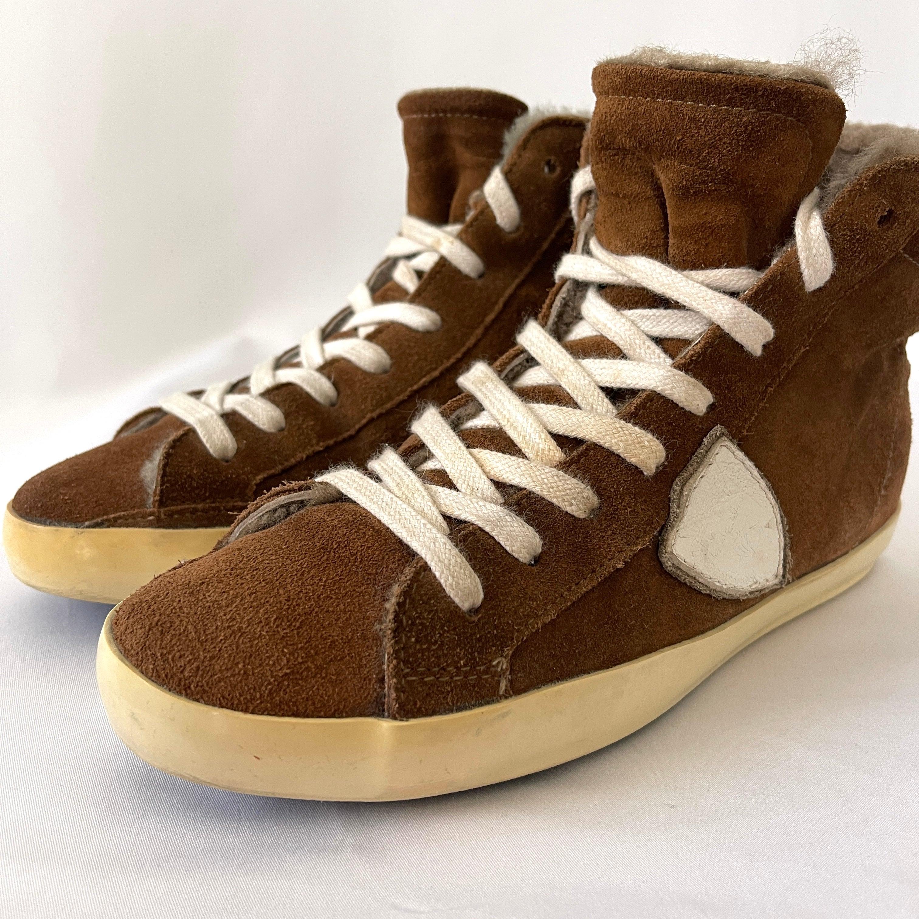 PHILIPPE MODEL Shearling Sneaker