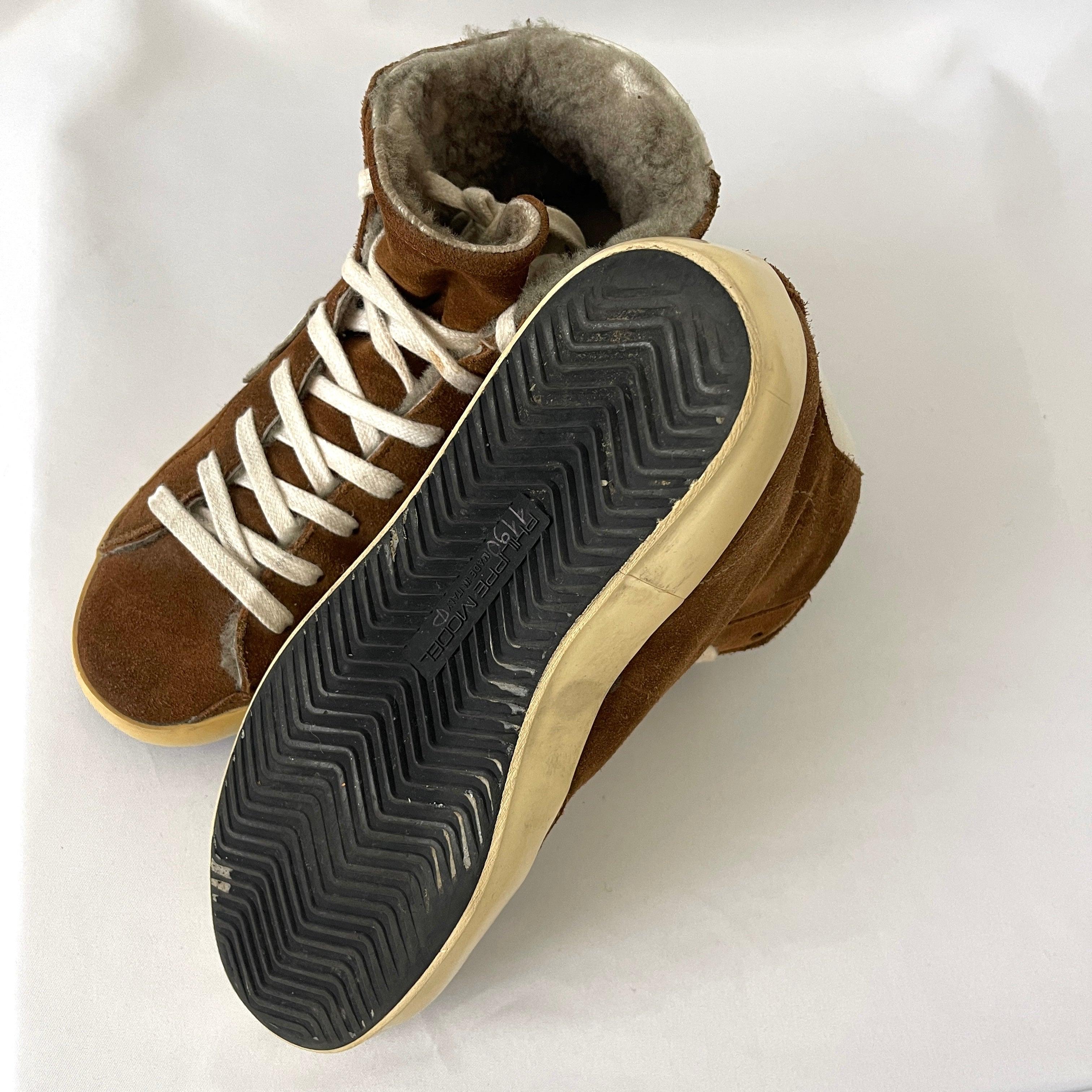 PHILIPPE MODEL Shearling Sneaker