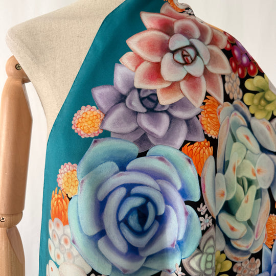 FABRIC FRONTLINE Satin Silk Scarf