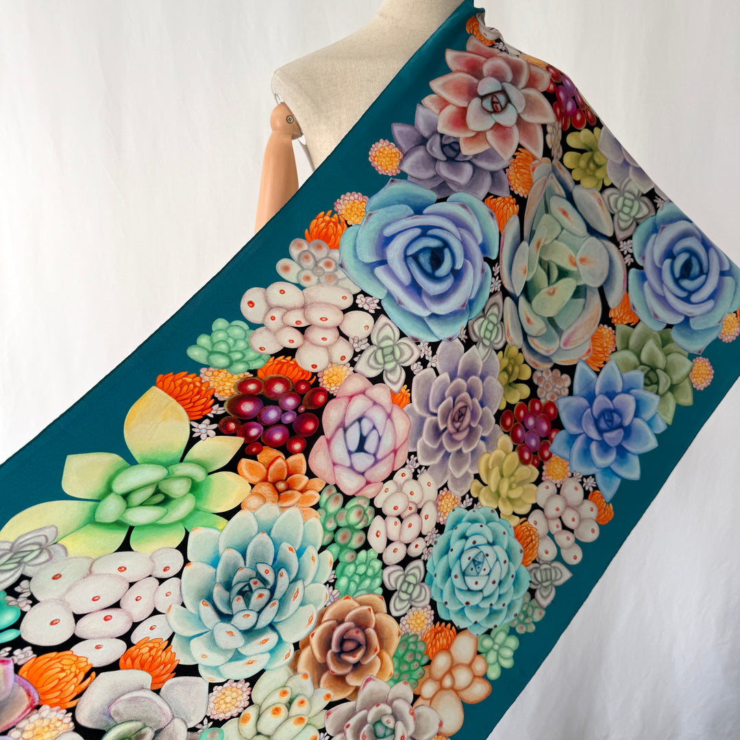 FABRIC FRONTLINE Satin Silk Scarf