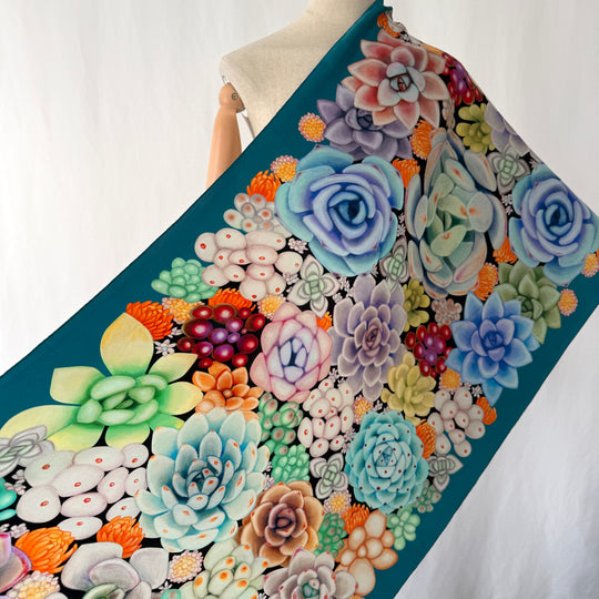 FABRIC FRONTLINE Satin Silk Scarf