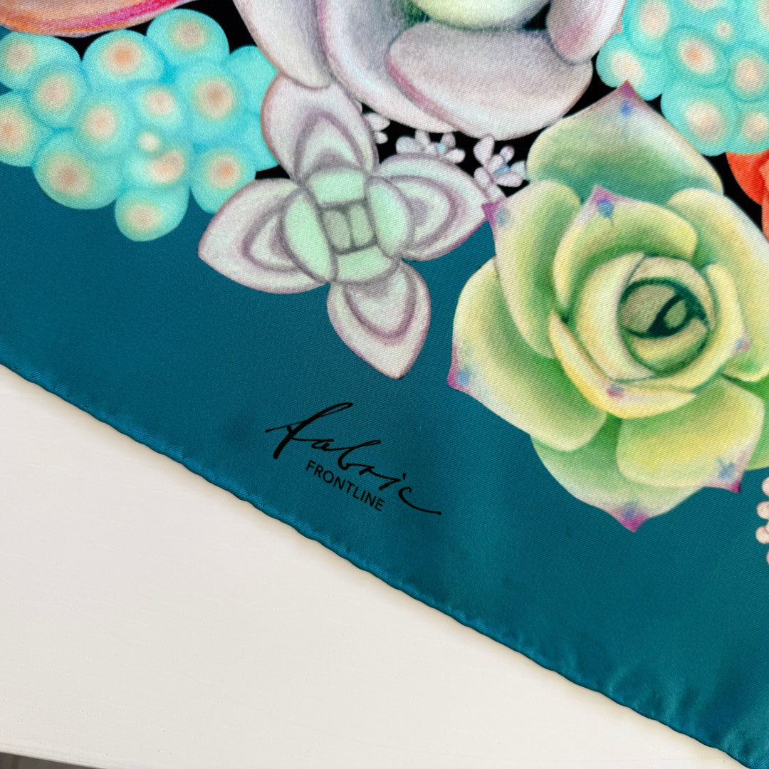FABRIC FRONTLINE Satin Silk Scarf