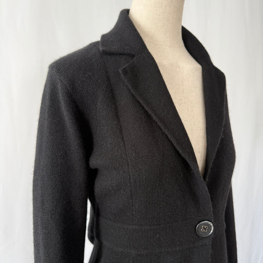 REPEAT Black Cashmere Cardigan