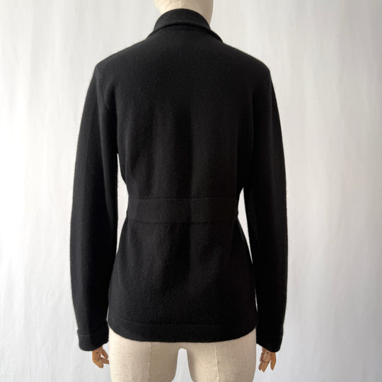 REPEAT Black Cashmere Cardigan