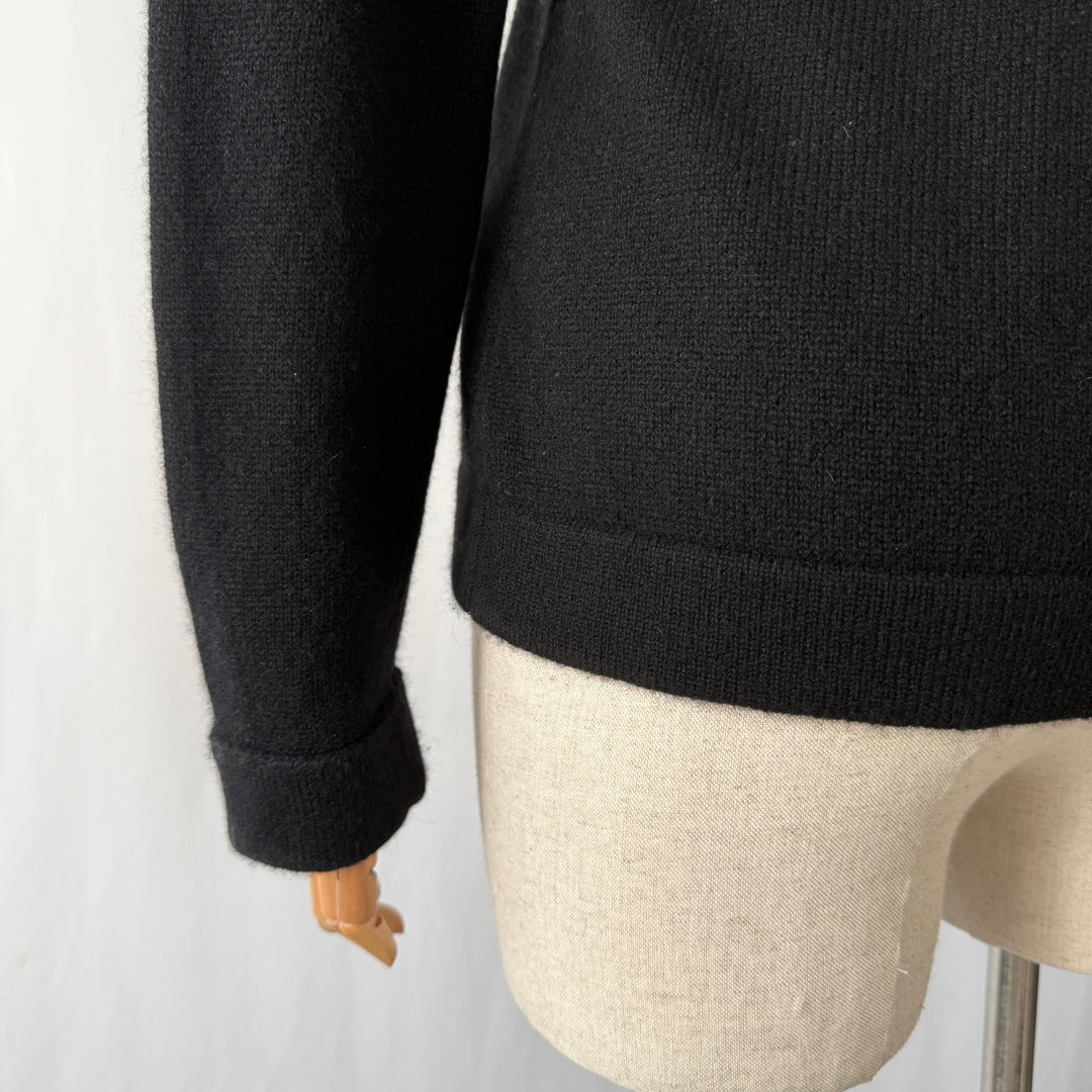 REPEAT Black Cashmere Cardigan