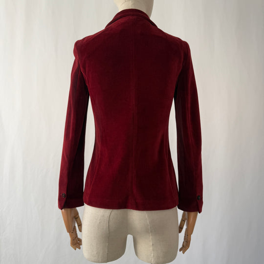 CIRCOLO 1901 Red Velvet Blazer