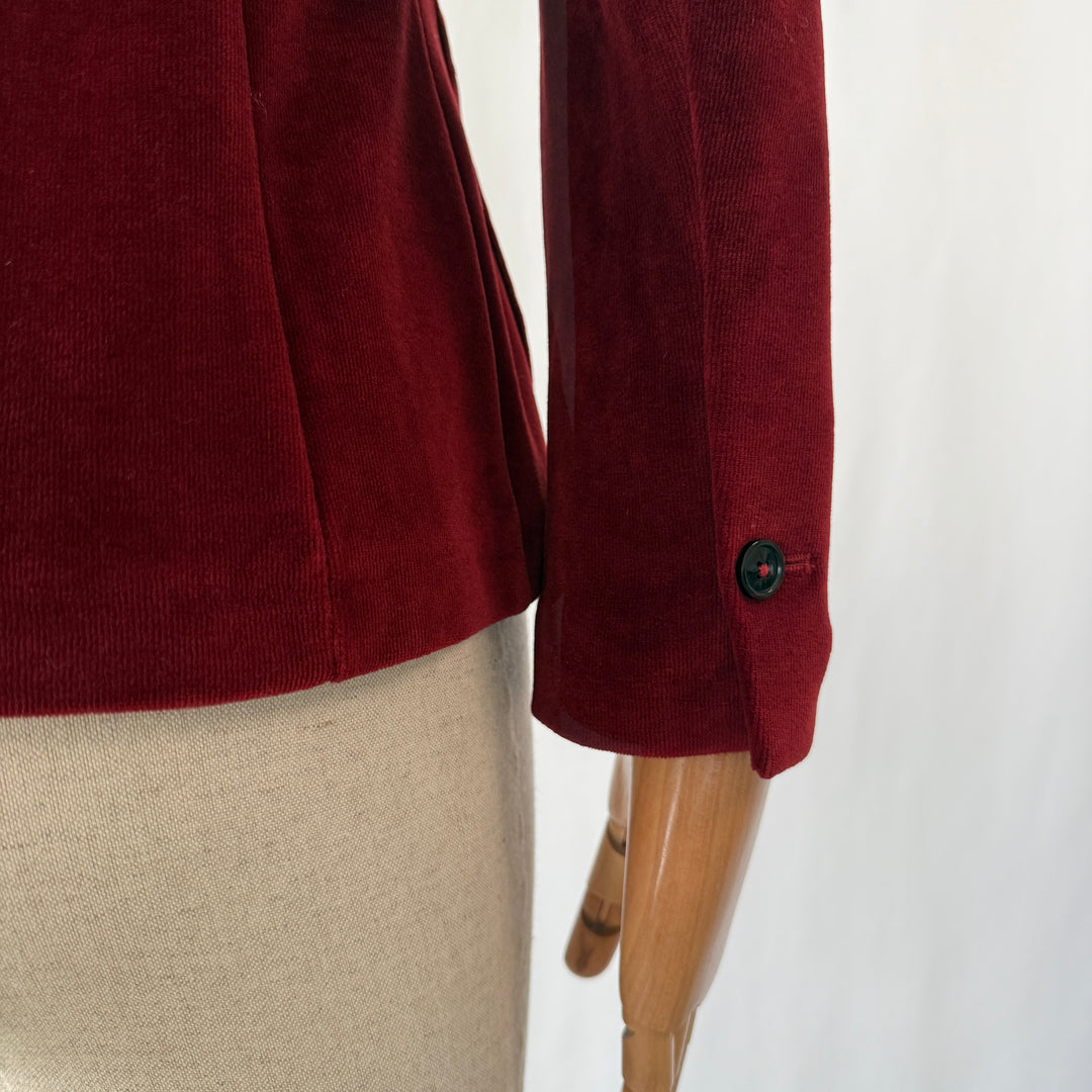 CIRCOLO 1901 Red Velvet Blazer