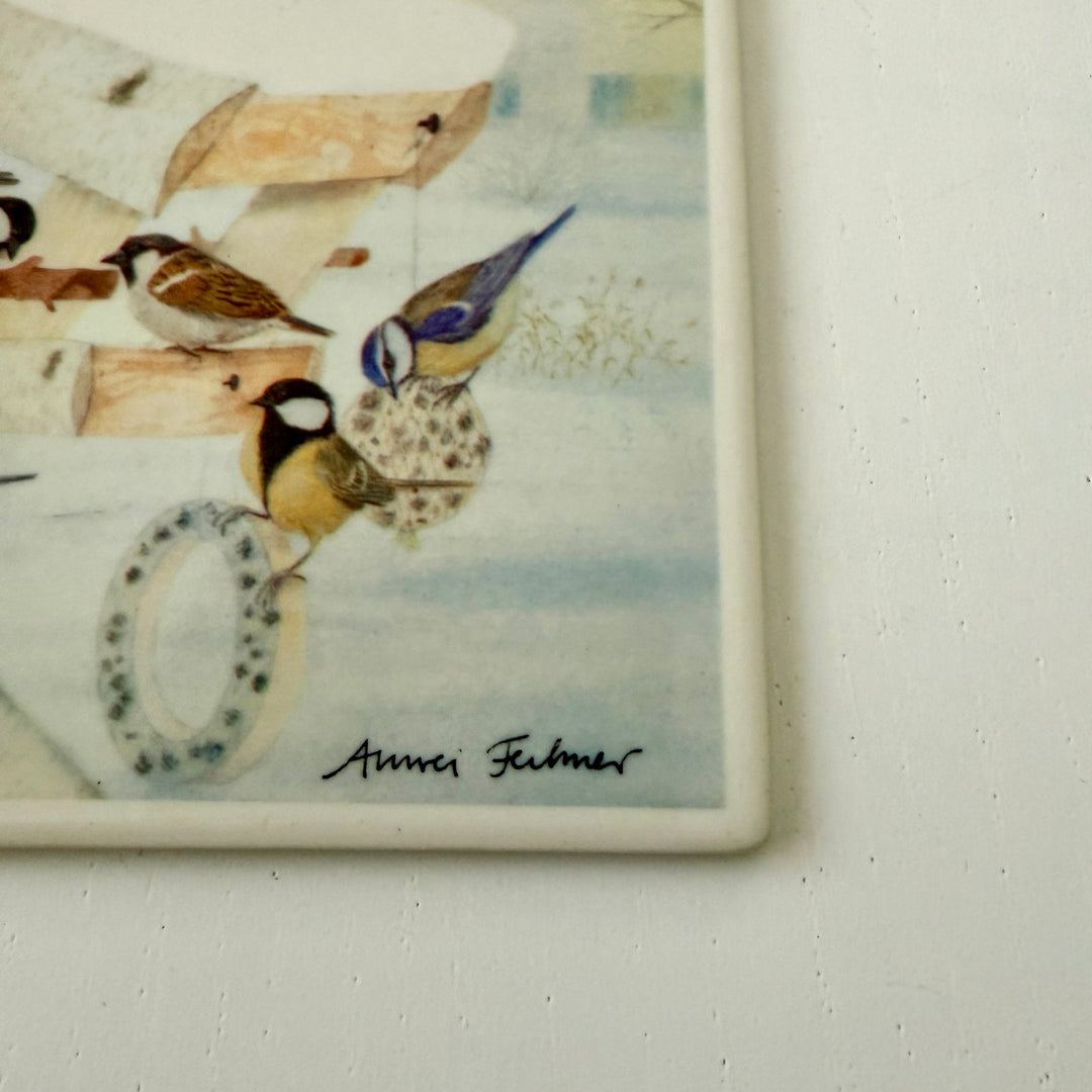 Vintage Villeroy & Boch VilboCard – “Bird Feeding” (1982)