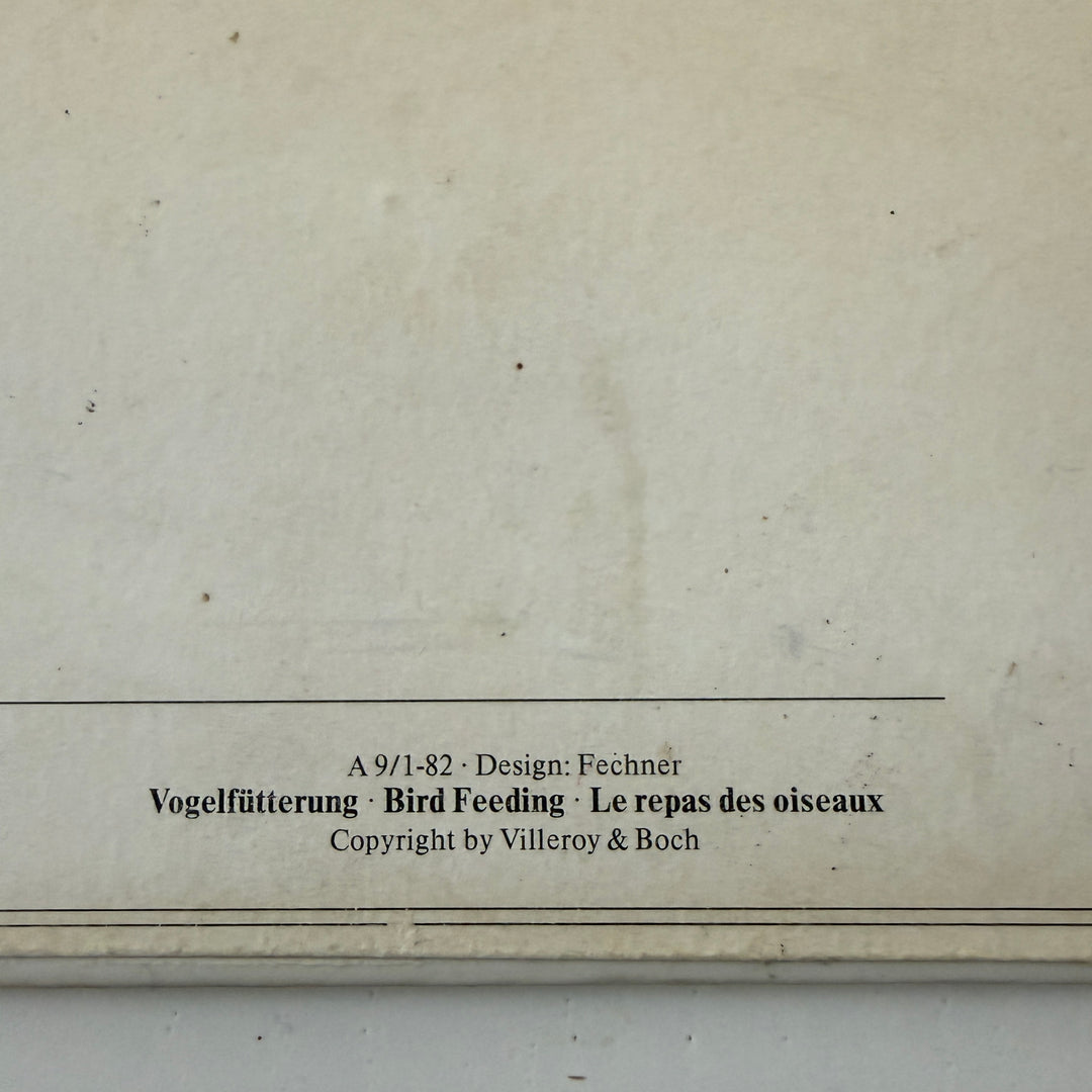 Vintage Villeroy & Boch VilboCard – “Bird Feeding” (1982)