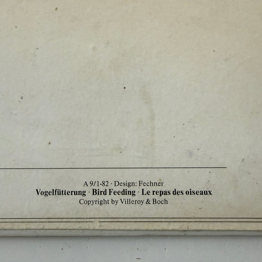 Vintage Villeroy & Boch VilboCard – “Bird Feeding” (1982)