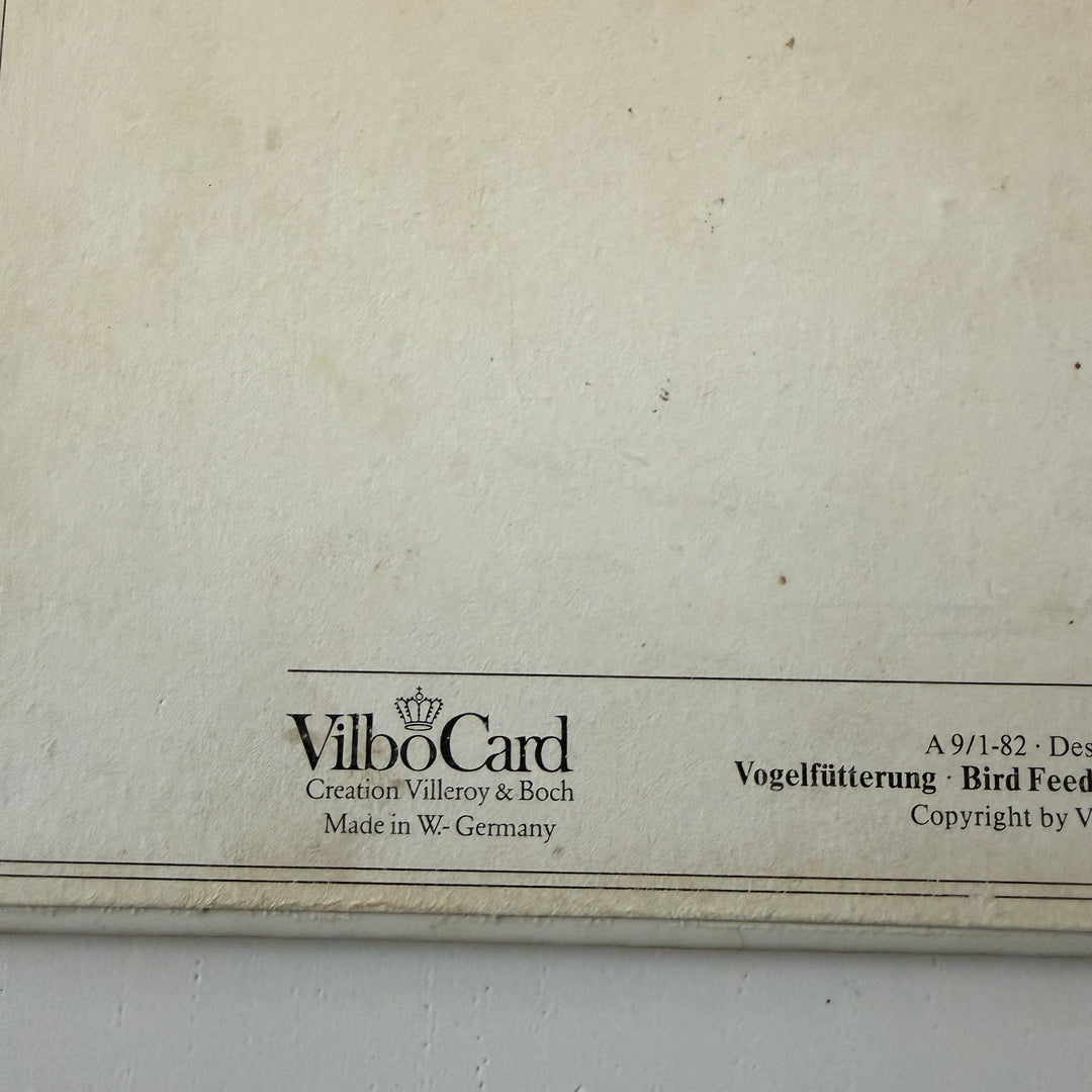 Vintage Villeroy & Boch VilboCard – “Bird Feeding” (1982)