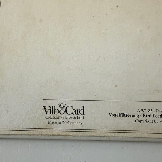 Vintage Villeroy & Boch VilboCard – “Bird Feeding” (1982)