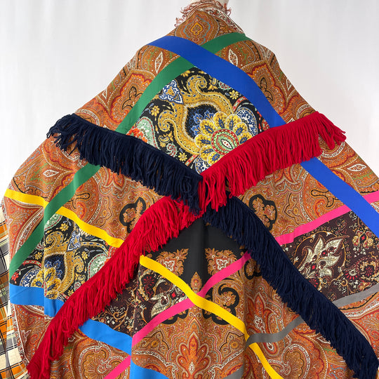 PIERRE-LOUIS MASCIA New Fringe Patchwork Shawl