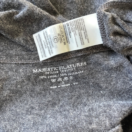 MAJESTIC FILATURES New Cotton/Cashmere Poncho