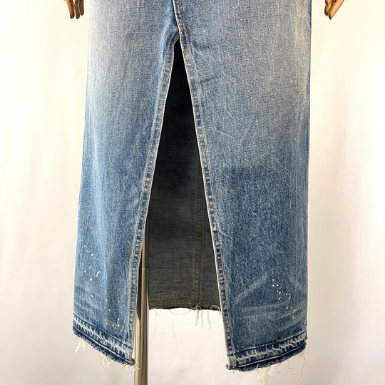 HELMUT LANG Deconstructed Denim Skirt