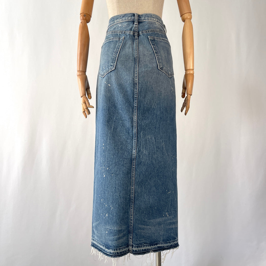 HELMUT LANG Deconstructed Denim Skirt