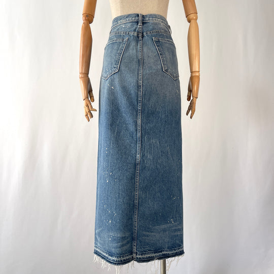 HELMUT LANG Deconstructed Denim Skirt