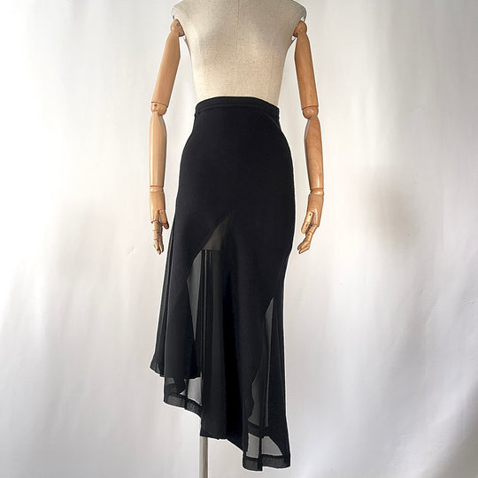 COMME DES GARCONS Archive 2014 Wool/Tule Skirt