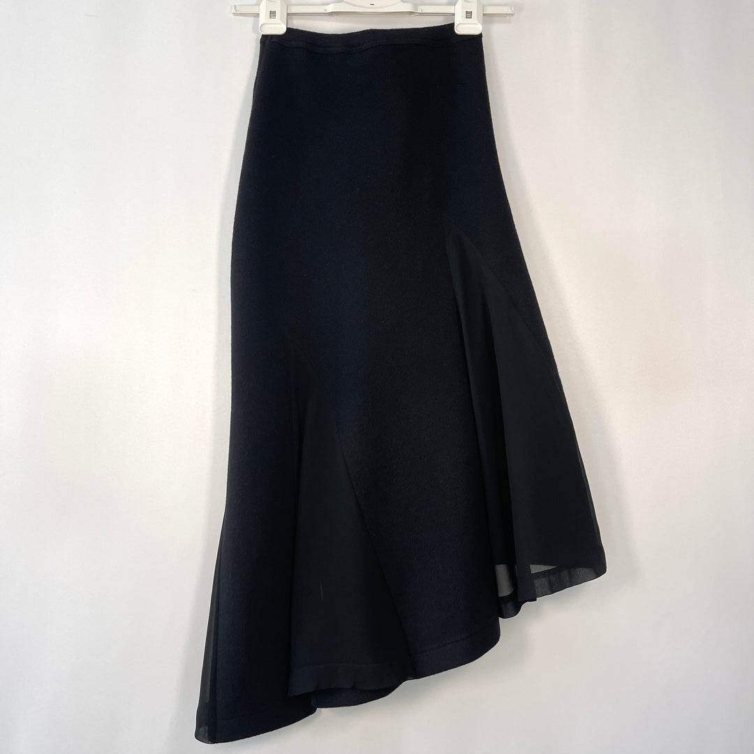 COMME DES GARCONS Archive 2014 Wool/Tule Skirt