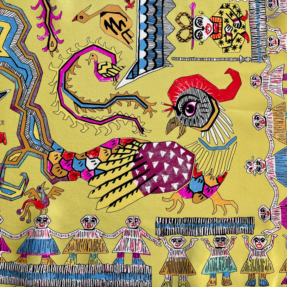 FABRIC FRONTLINE New Silk Scarf