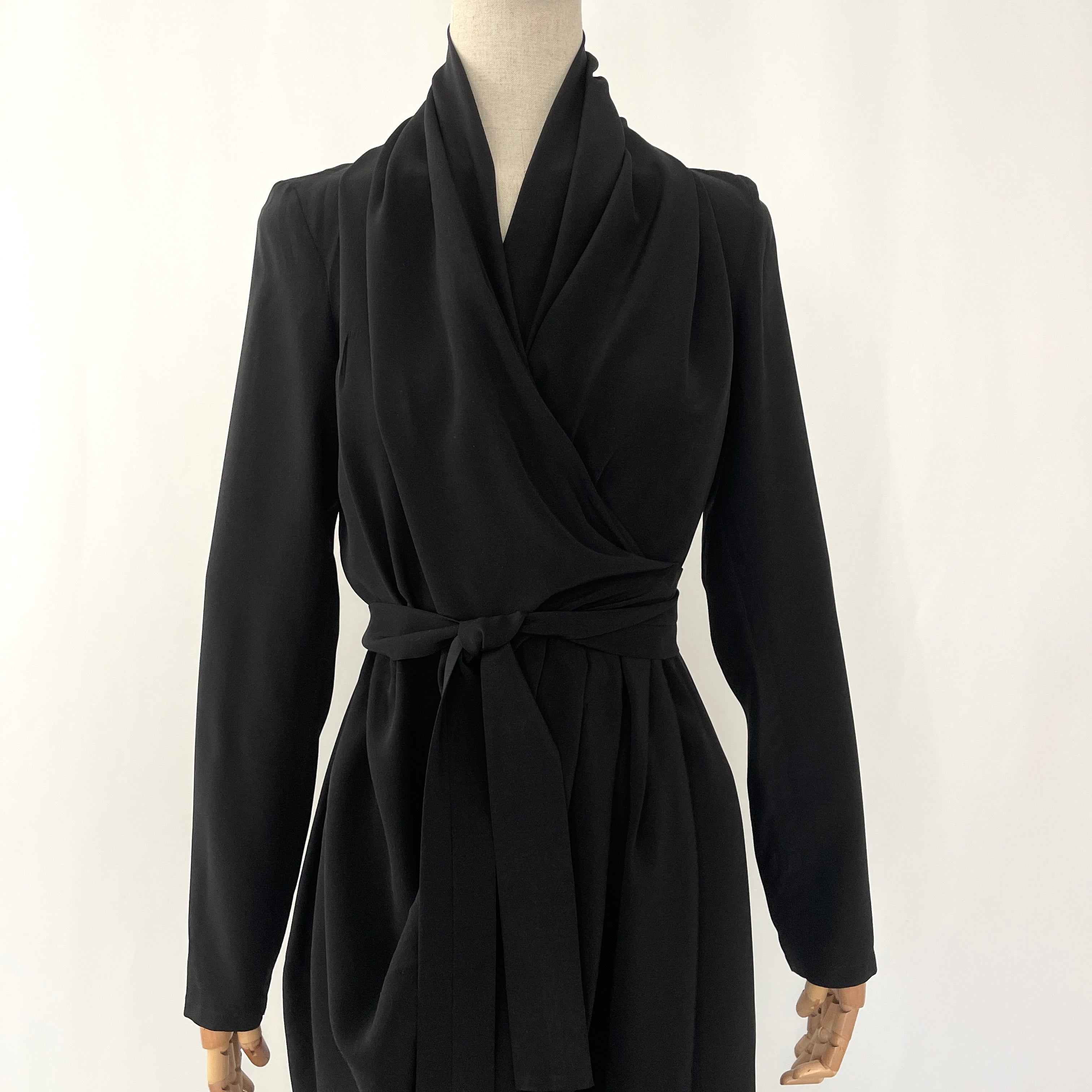 RICK OWENS Sisyphus Wrap Silk Dress