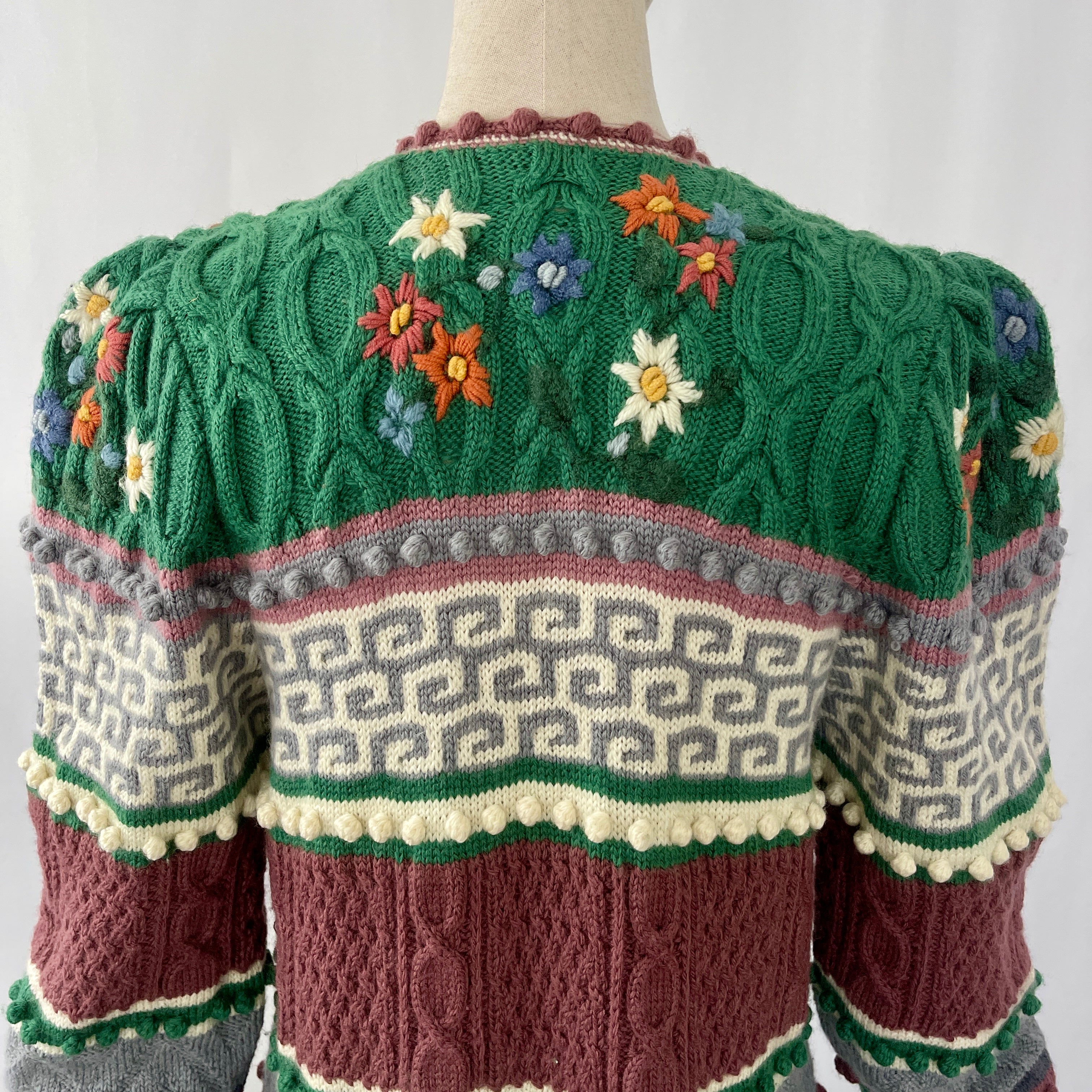 WOLKENSTRICKER Handwoven Embroided  Cardigan