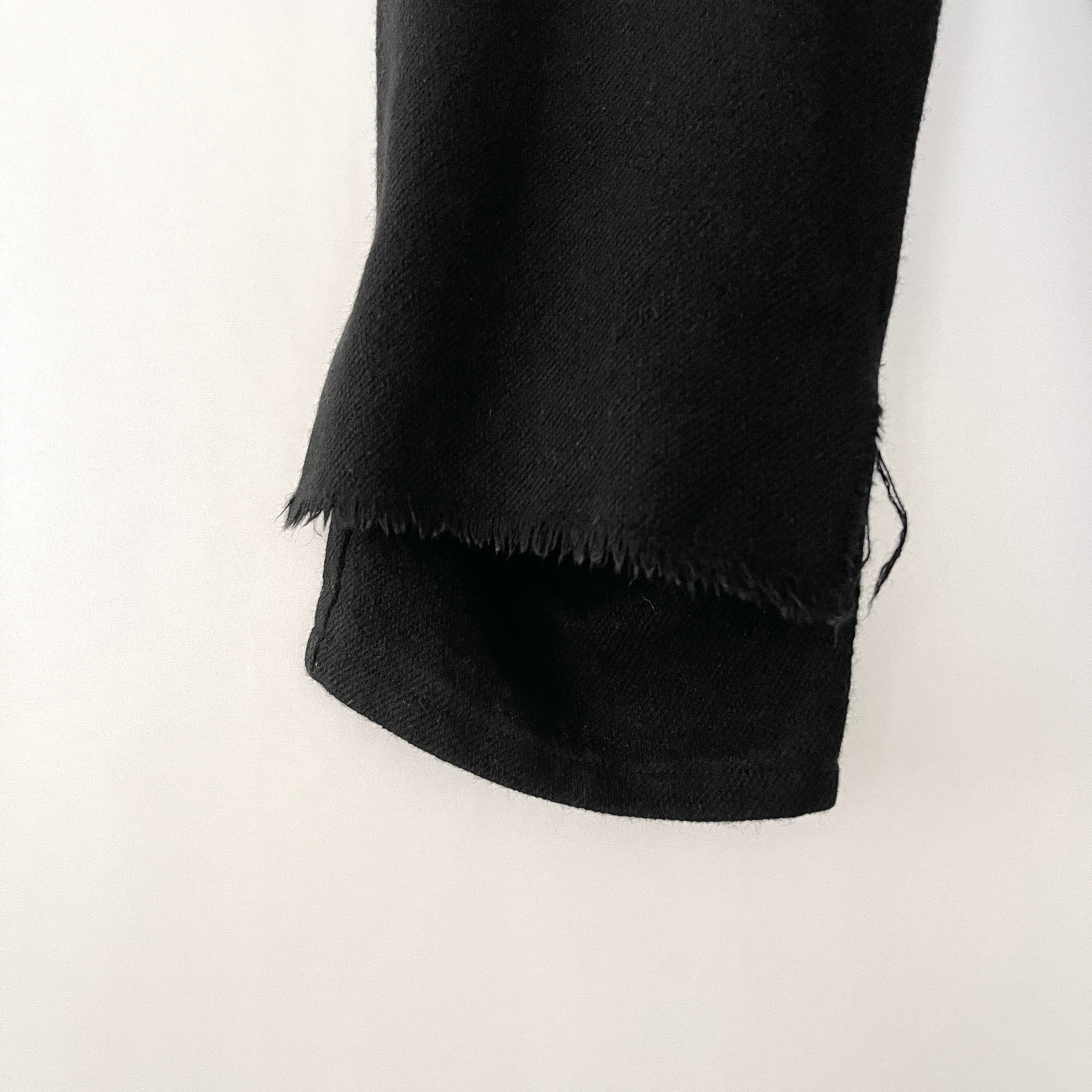 YOHJI YAMAMOTO Long Wool Shorts