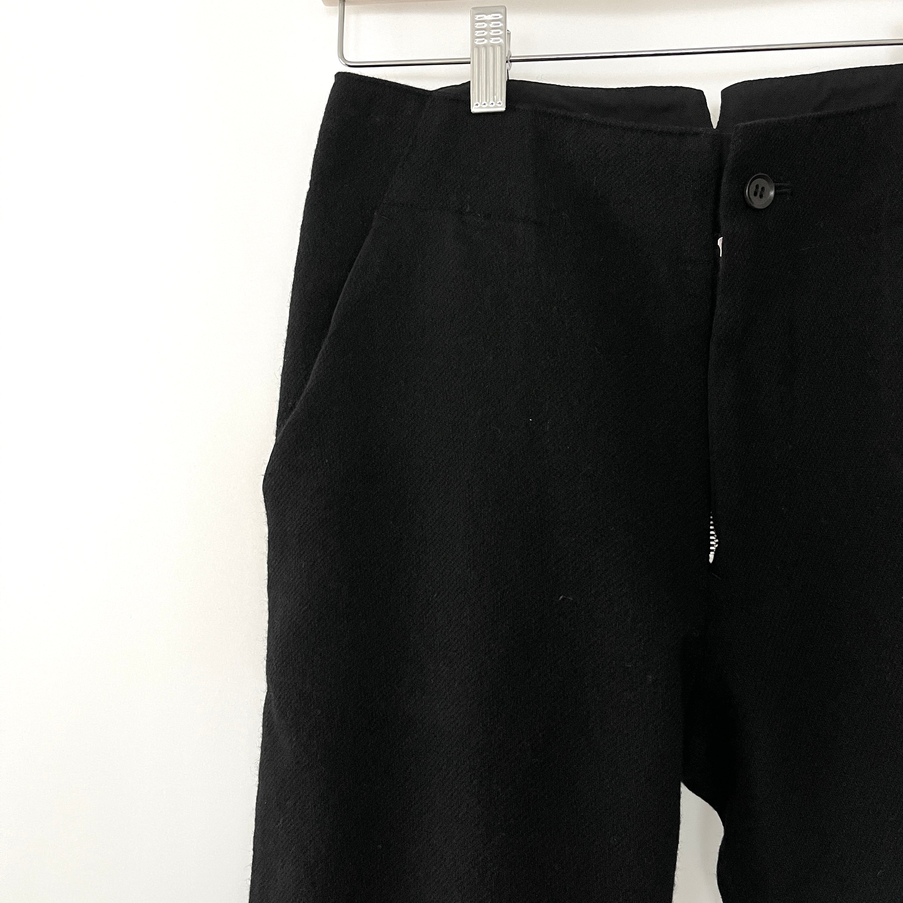 YOHJI YAMAMOTO Long Wool Shorts