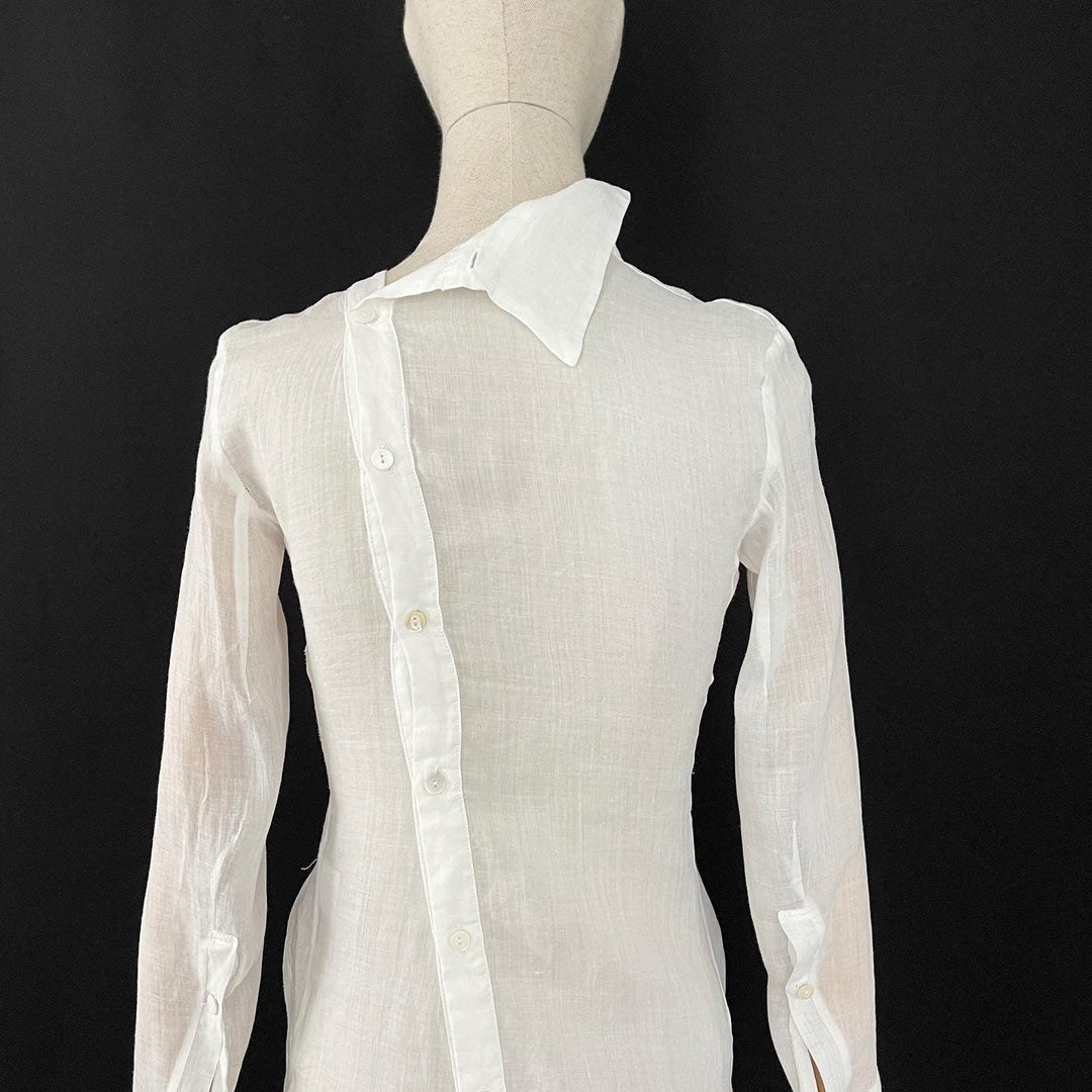 ALEKSANDR MANAMIS - ALEKSANDR MANAMIS Exclusive Asymmetric Shirt - AVVIIVVA.COM