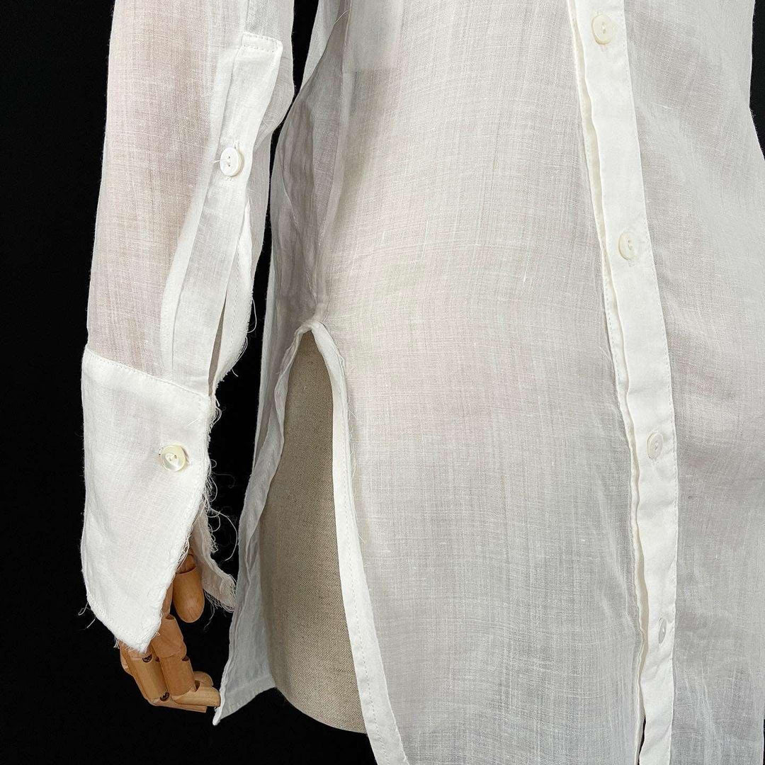 ALEKSANDR MANAMIS - ALEKSANDR MANAMIS Exclusive Asymmetric Shirt - AVVIIVVA.COM