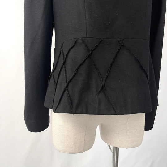 ANETT ROSTEL - ANETT RÖSTEL Black Wool Jacket - AVVIIVVA.COM
