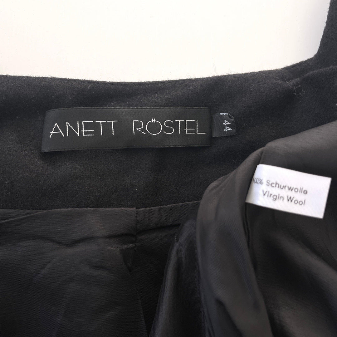 ANETT ROSTEL - ANETT RÖSTEL Black Wool Jacket - AVVIIVVA.COM