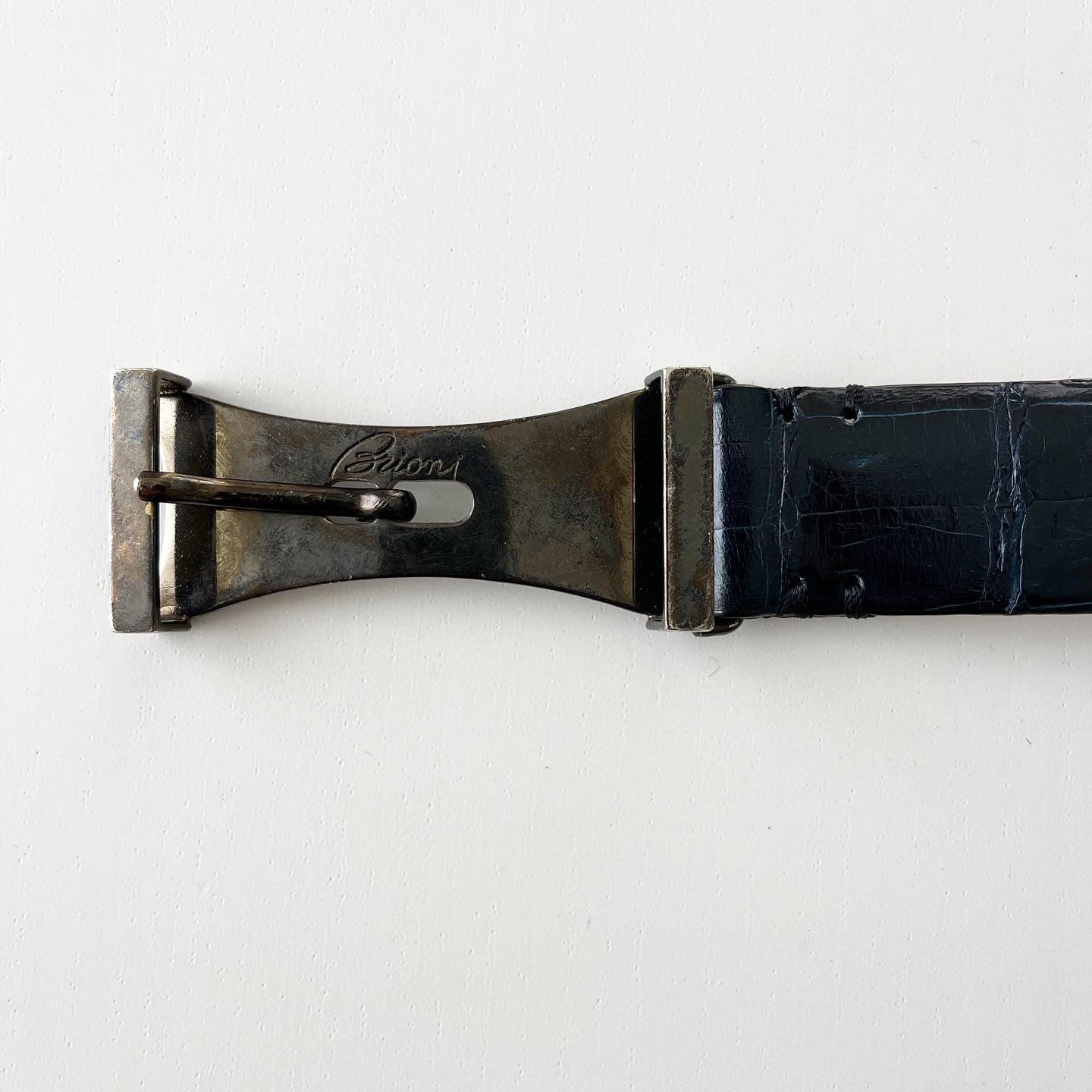 BRIONI - BRIONI Crocodile Leather Belt - AVVIIVVA.COM