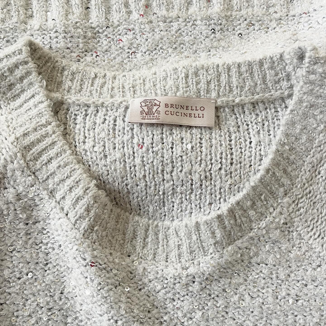 BRUNELLO CUCINELLI - BRUNELLO CUCINELLI Sequined Pullover - AVVIIVVA.COM