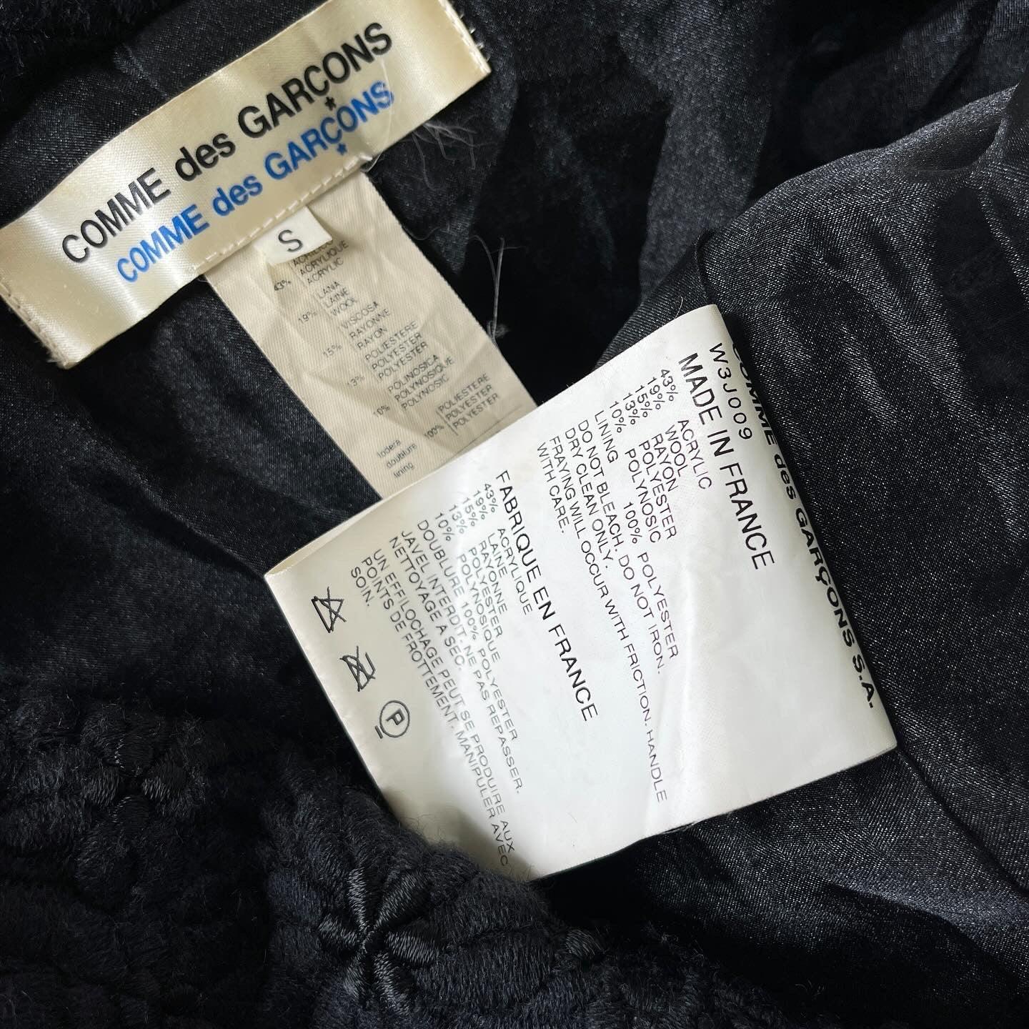 COMME DES GARCONS - COMME DES GARCONS Black Lace Jacket - AVVIIVVA.COM