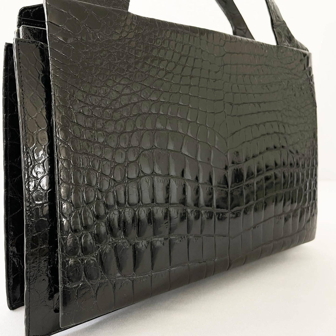 VINTAGE - CROCODILE LEATHER VINTAGE BAG - AVVIIVVA.COM
