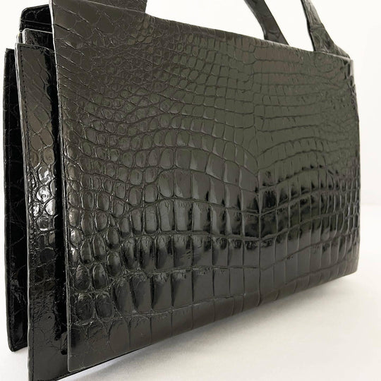 VINTAGE - CROCODILE LEATHER VINTAGE BAG - AVVIIVVA.COM