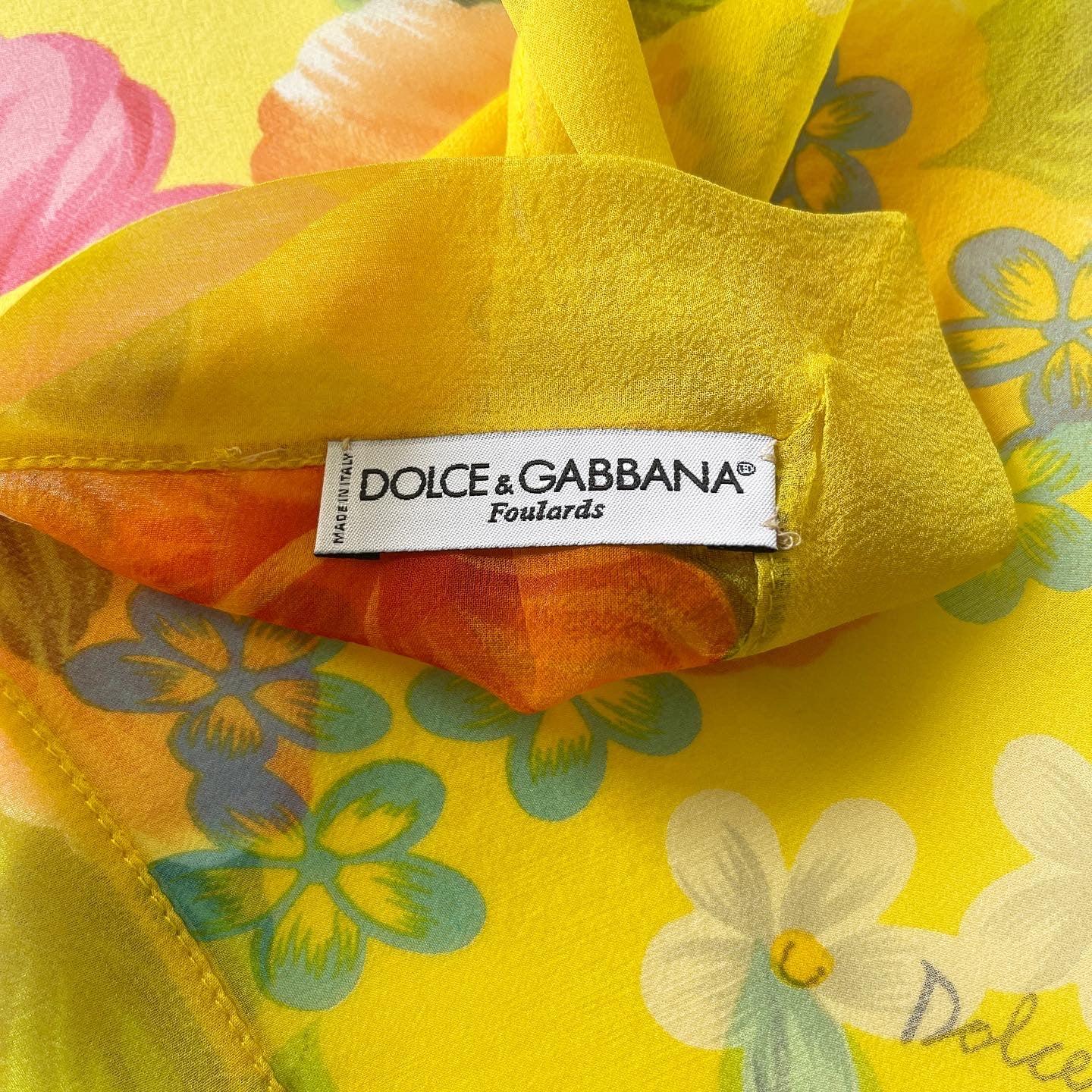 DOLCE & GABBANA - DOLCE & GABBANA Silk Scarf - AVVIIVVA.COM