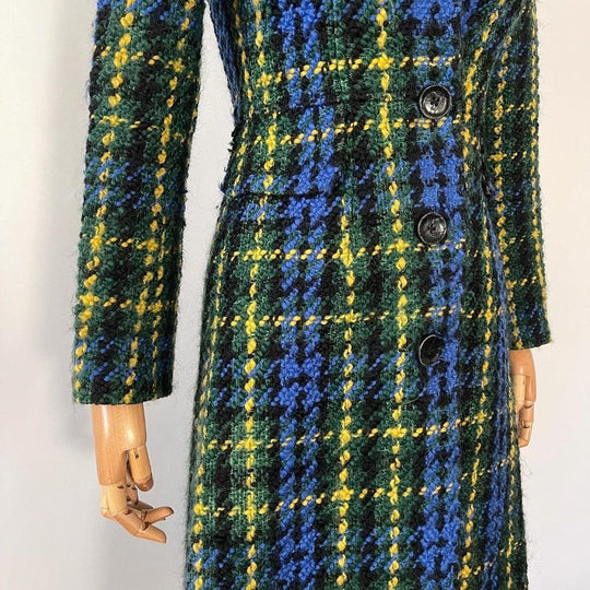 DOLCE & GABBANA - DOLCE & GABBANA Tweed Coat - AVVIIVVA.COM