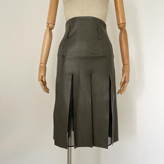 DOROTHEE SCHUMACHER - DOROTHEE SCHUMACHER Leather Skirt - AVVIIVVA.COM