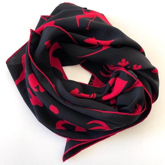 FABRIC FRONTLINE - FABRIC FRONTLINE New Silk Scarf - AVVIIVVA.COM