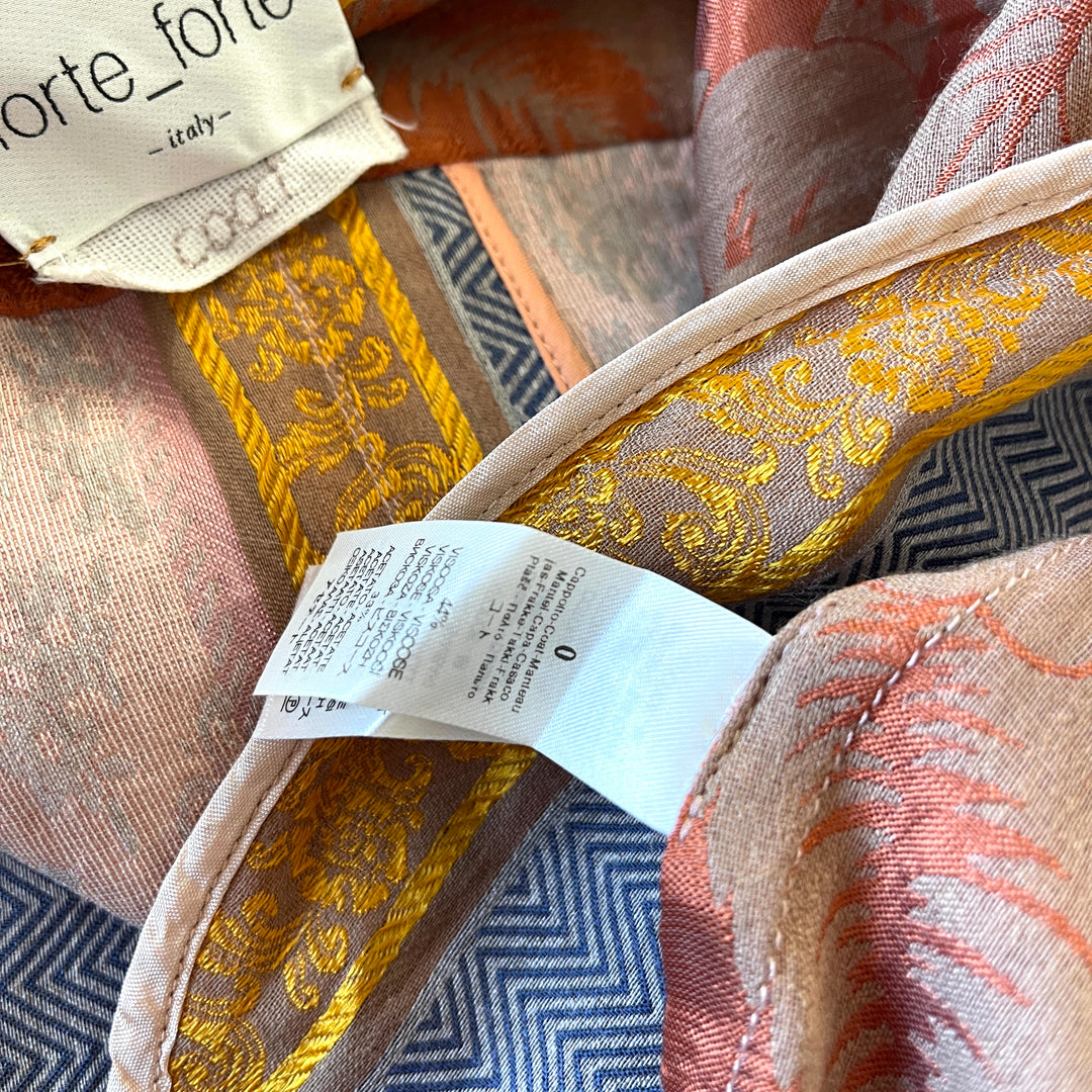 FORTE FORTE - FORTE FORTE Terracota Jacquard Coat - AVVIIVVA.COM