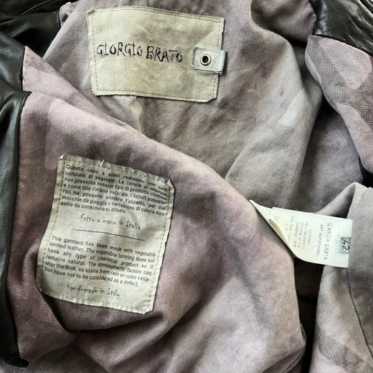 GIORGIO BRATO - GIORGIO BRATO Leather Jacket - AVVIIVVA.COM