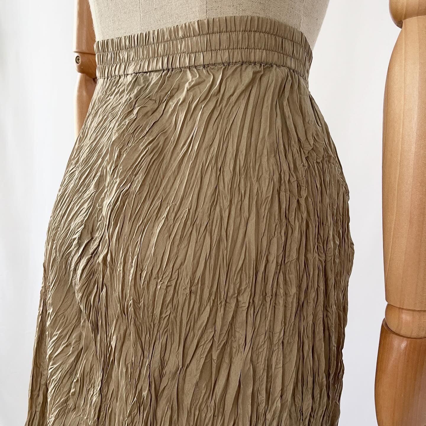 GOLDEN EAGLE - GOLDEN EAGLE Vintage Silk Skirt - AVVIIVVA.COM