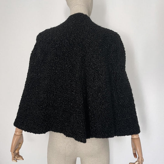 GRIEDER & Cie - GRIEDER & Cie Vintage Sheep Fur poncho - AVVIIVVA.COM