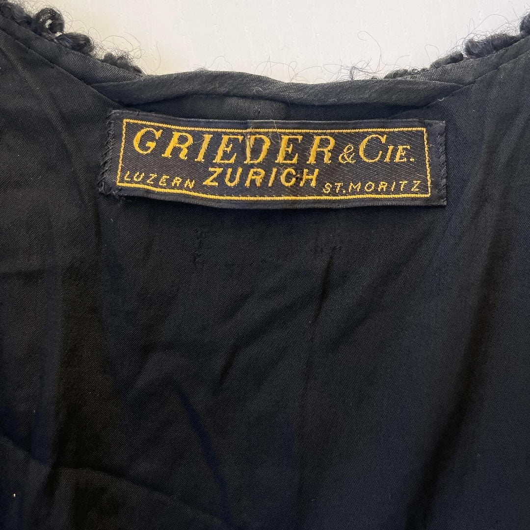 GRIEDER & Cie - GRIEDER & Cie Vintage Sheep Fur poncho - AVVIIVVA.COM