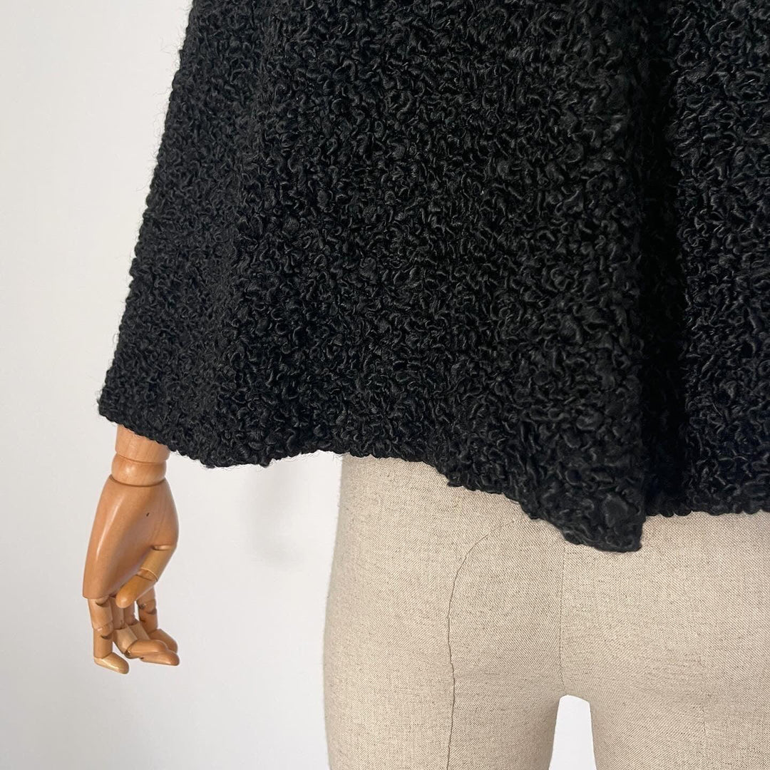 GRIEDER & Cie - GRIEDER & Cie Vintage Sheep Fur poncho - AVVIIVVA.COM