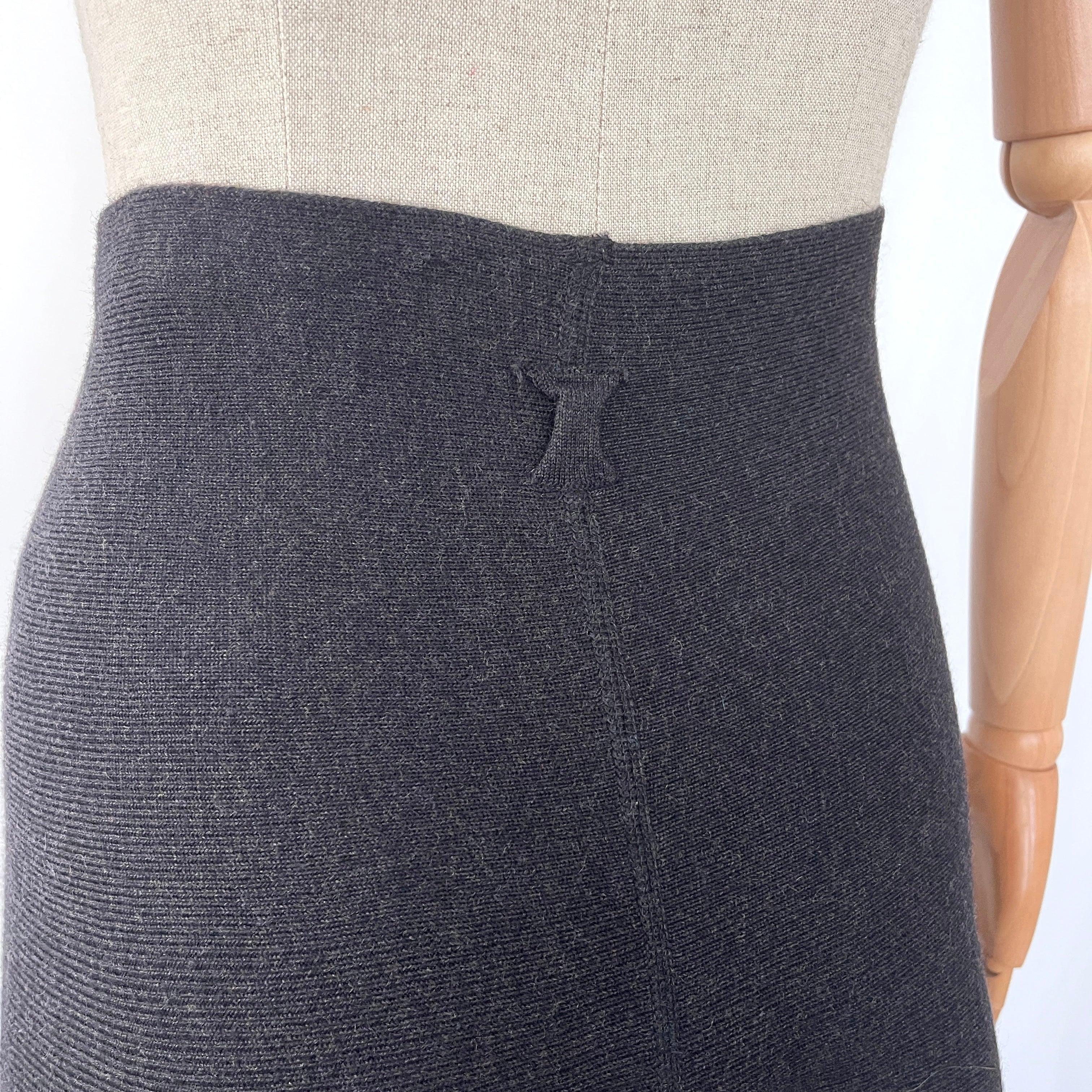 HANNES ROETHER - HANNES ROETHER New Wool Skirt - AVVIIVVA.COM